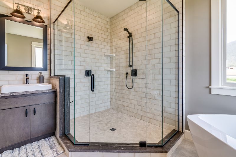 Elegant Walk-In Shower with Bench